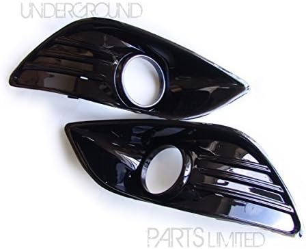 Gloss Black Honeycomb Front Grille & Fog Light Cover Full Kit – Ford Focus