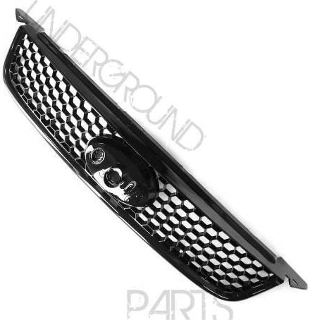 Gloss Black Honeycomb Front Grille & Fog Light Cover Full Kit – Ford Focus