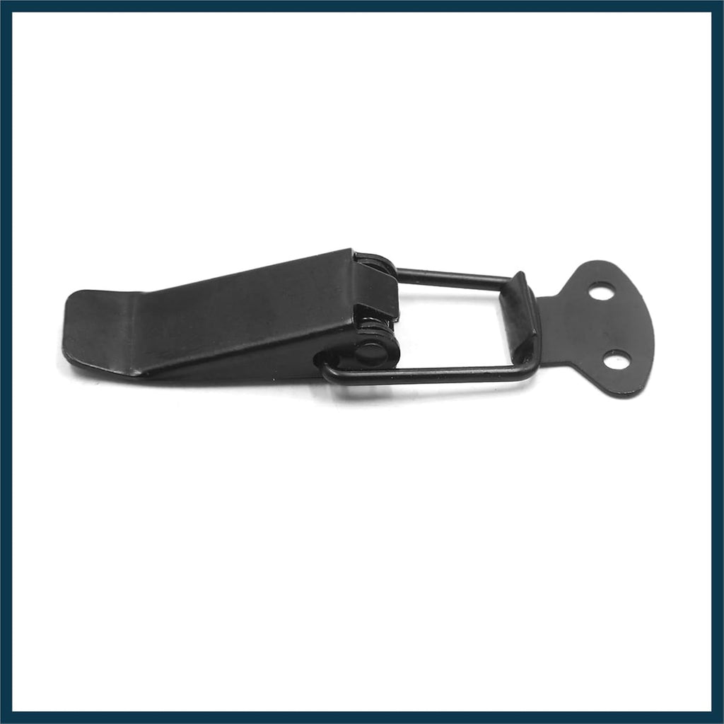 Universal 2pcs Black Metal Bumper Hood Pin Lock Clasp Clip Kit for Car